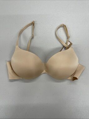 Skims Ultimate Push-Up Plunge Bra Sand 34B NWT
